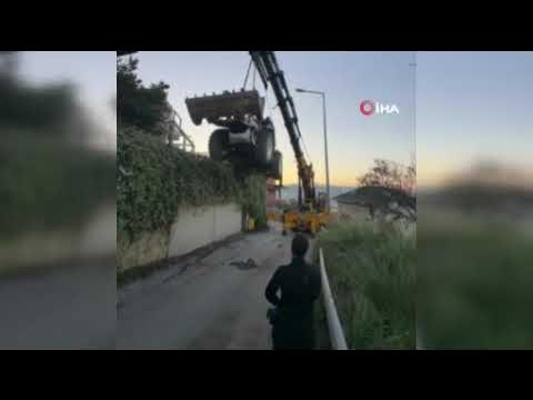 Bursa'da kep&ccedil;enin vin&ccedil;ten d&uuml;şt&uuml;ğ&uuml; anlar kamerada