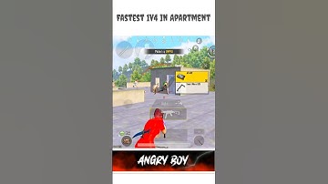 Fastest 1v4 in Apartment #shorts #bgmi #1v4clutch