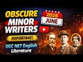 Obscure / Minor Writers Part 4 🔥 | UGC NET English Literature 2026 | Most Important Topics