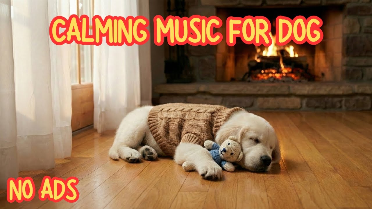 Dog Anxiety Relief Music 🐶 12 Hours Peaceful Sleep | No Ads