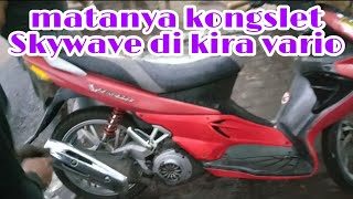 The Suzuki Skywave Was Sleeping I Thought The Vario Had A Short Circuit The Exhaust Wasnt Conn