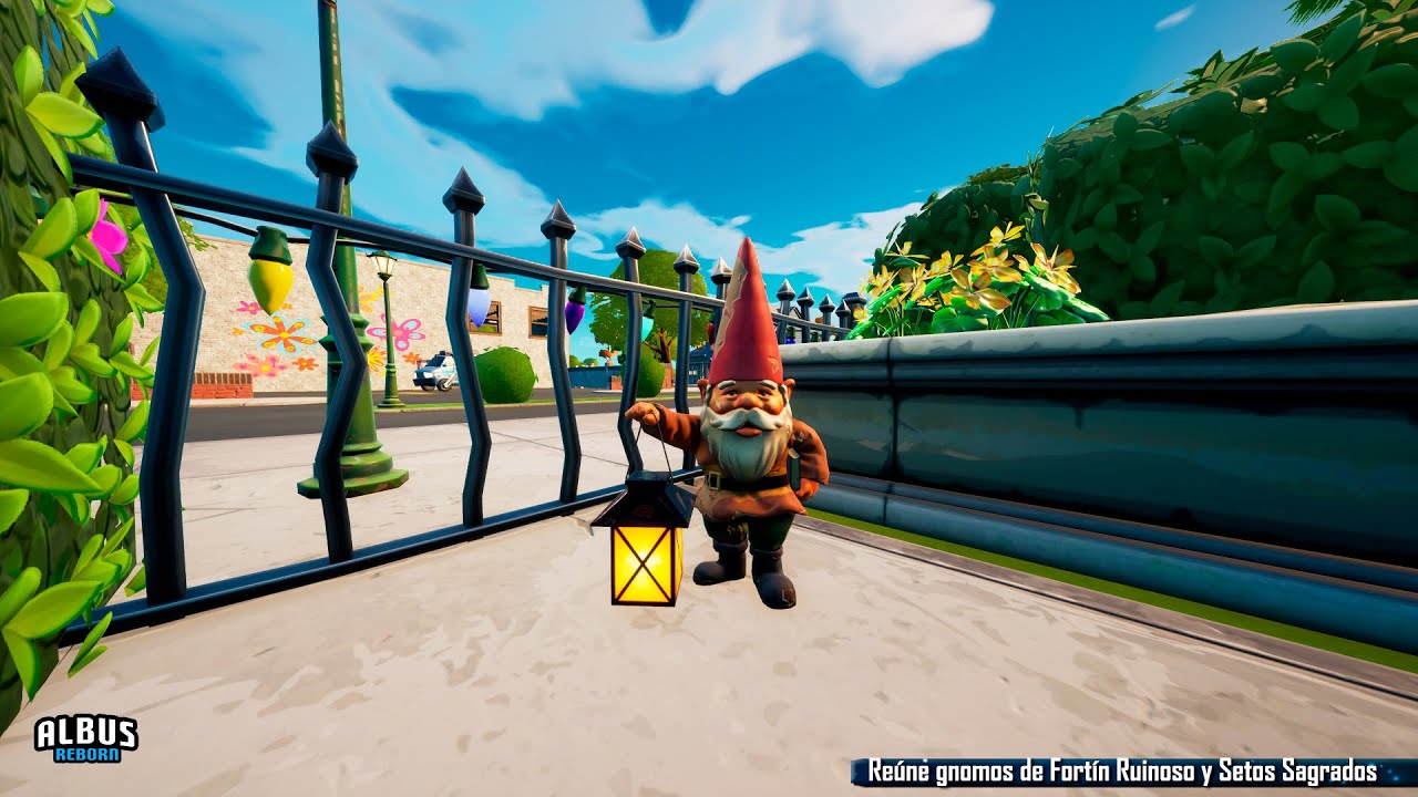 Reúne gnomos de Fortín Ruinoso y Setos Sagrados Fortnite