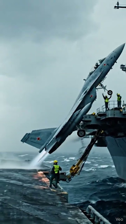 Su-27 Flanker Near Fall at Aircraft Carrier 🚁💥