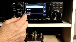 Icom IC7300 A to Z #35 CW Keyer Memories & Serial Number settings