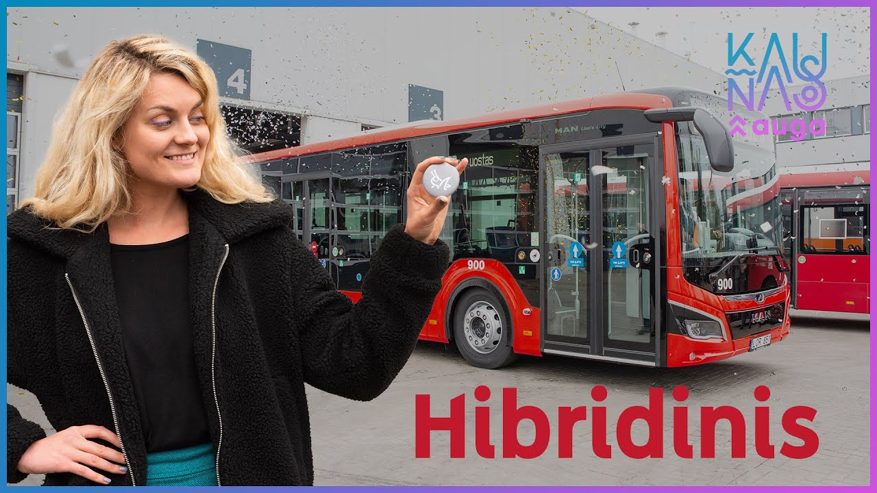 #KaunasAuga: nauji hibridiniai autobusai