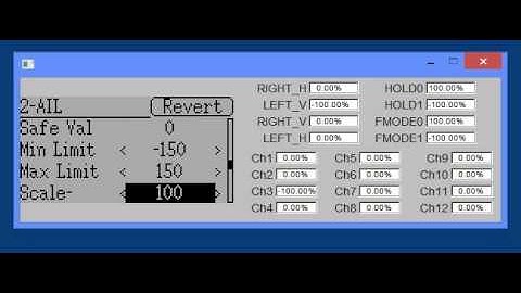 Deviation 7e Emulator Menus