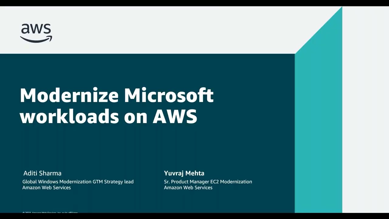 Getting Started with Microsoft Workloads Modernization on AWS | AWS ...