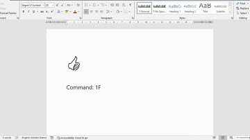 Thumbs up 👍  symbol in ms word l Word shortcut keys l Word Tips and tricks