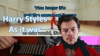 As it was - Harry Styles - Drums KaraokeGuitar