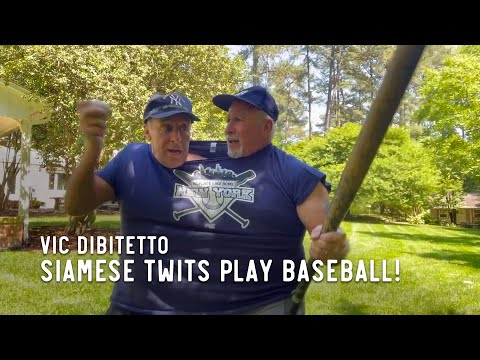 Siamese Twits play baseball!