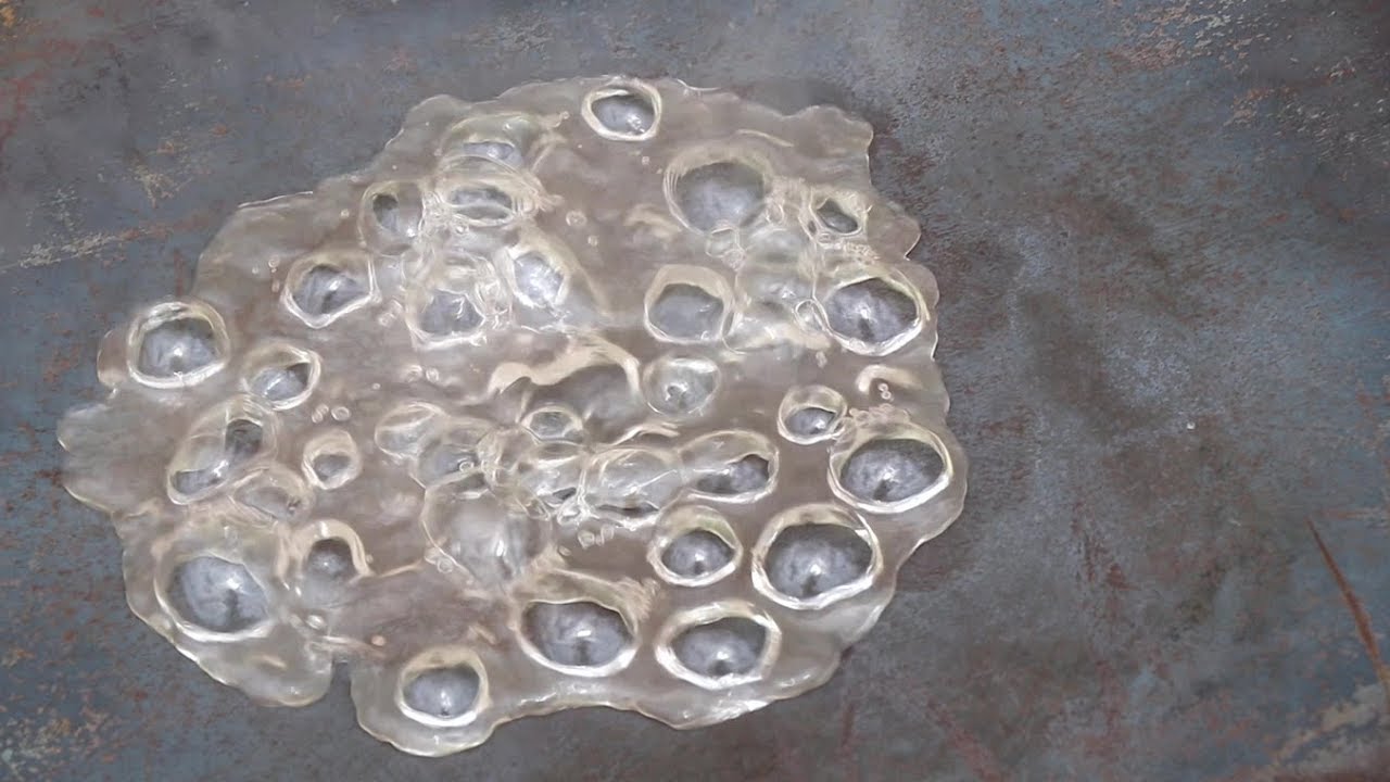 Oddly Satisfying Video gives Relaxation - Non stick water playing on hot tava