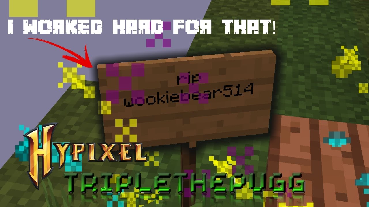RIP SIGN CHALLENGE!  (Hypixel Skywars CHALLENGE) WITH Wookiebear514