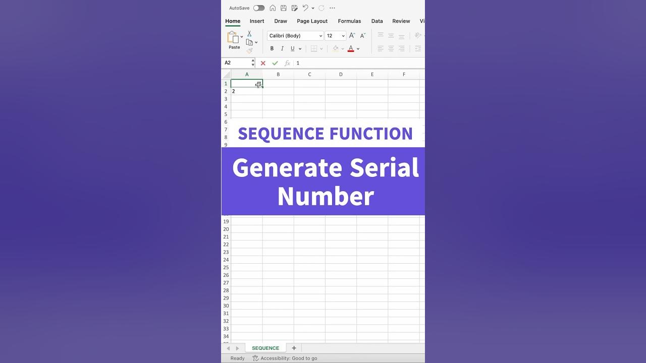 Excel Tricks 09: Generate list of sequential number In Excel # ...