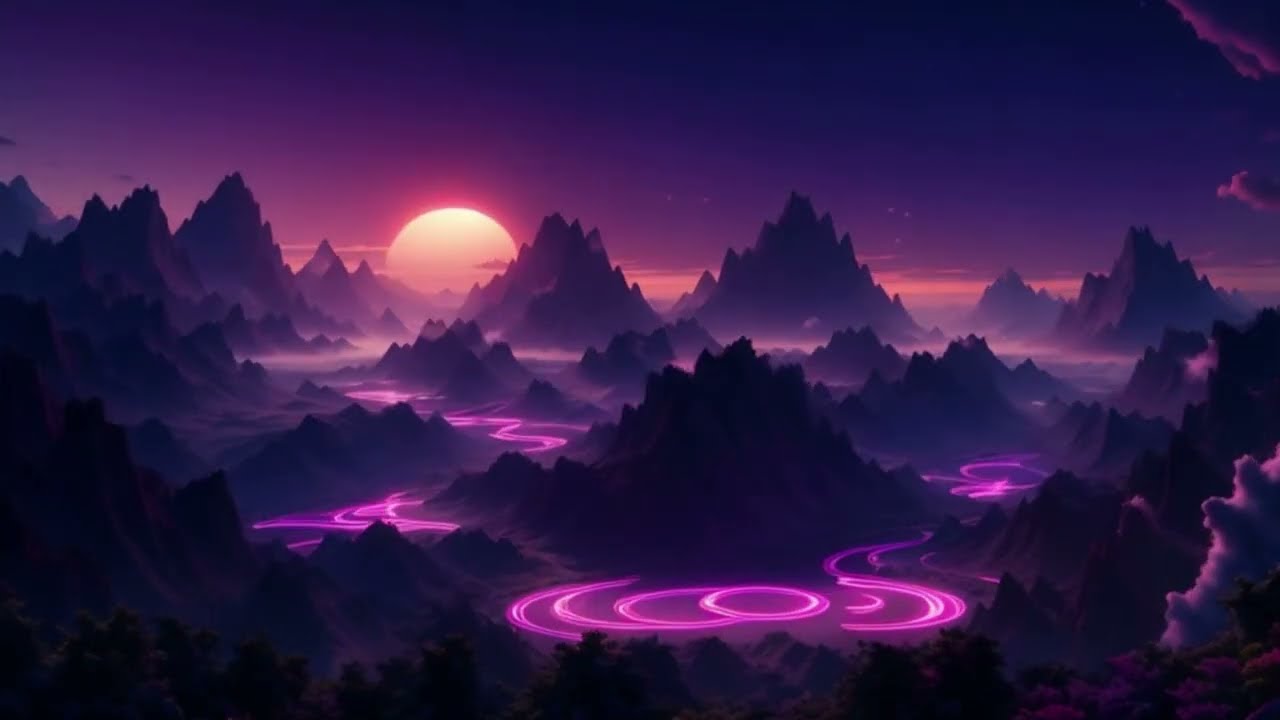 🌌💡 Meditate in a Neon Dream | Relaxing Music for Stress Relief 💡🌌