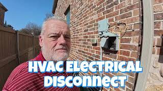 HVAC Electrical Disconnect for Compressor and Condenser Fan Motor