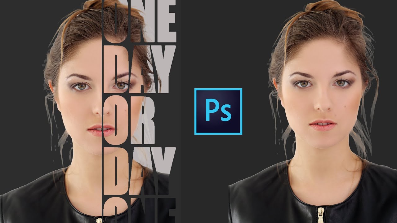 Text Portrait Effect in Photoshop #photoshop - YouTube