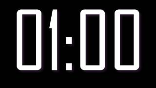 1 min, 60 Second Countdown Timer | Clear Display & Flashing Alarm | No audio