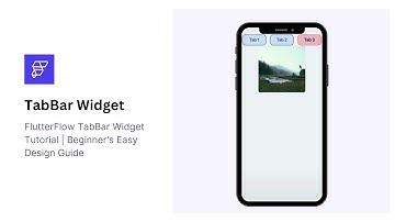 FlutterFlow TabBar Widget Tutorial | Easy Beginner