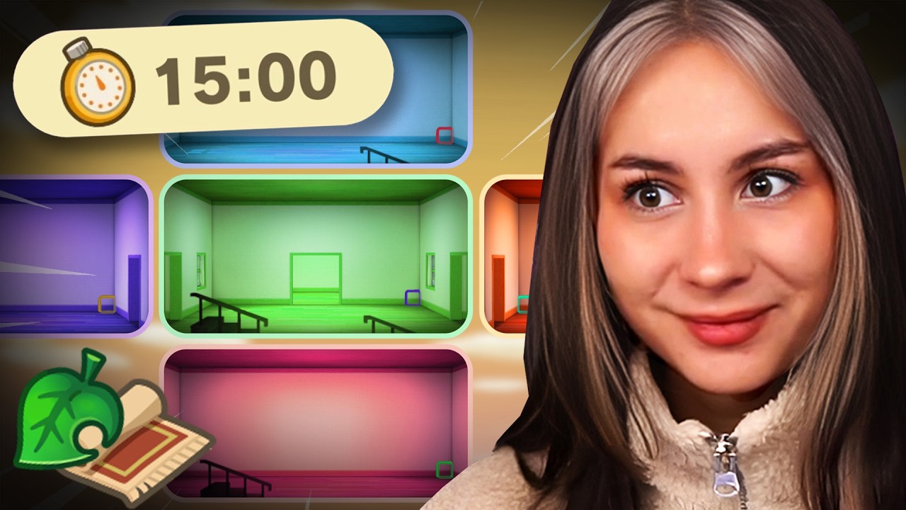 Ich baue in Animal Crossing, aber jeder Raum hat eine andere Farbe