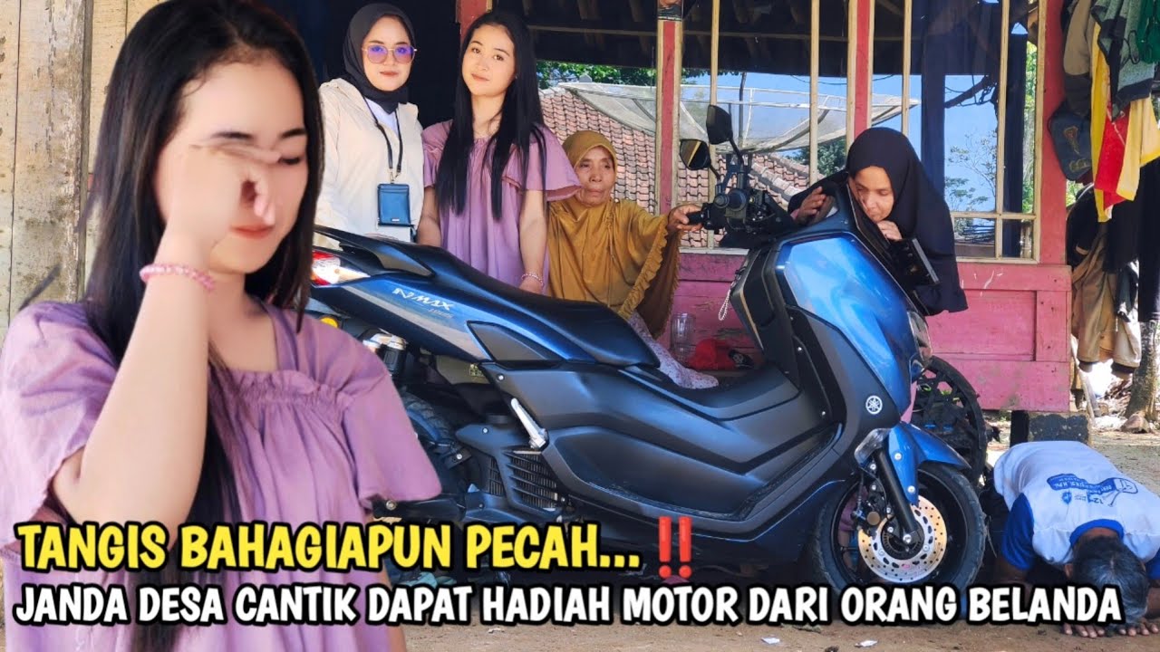 BERASA MIMPI JANDA CANTIK DAPAT HADIAH MOTOR DARI PENGUSAHA ASAL BELANDA, SEMUA ORANG TERHARU🥺