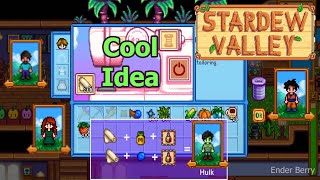 Stardew Valley Cool idea for Tailoring and Dressing up.