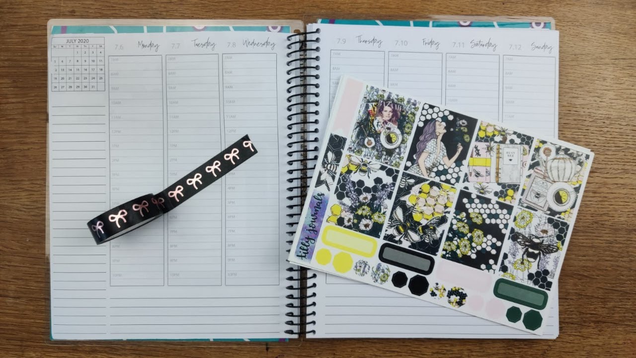 Plan With Me A5 Wide Annie Plans Printables Tilly Journals 6th July ...