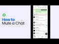 How to Mute a Chat on Whatsapp Business easy