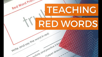 How We Teach Orton-Gillingham Red Words in a Reading Intervention Session