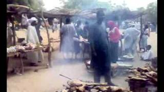 Dimso Market Eating Meat