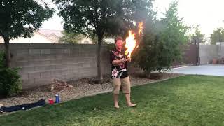 Kevin Juggling in Tomโs Honor