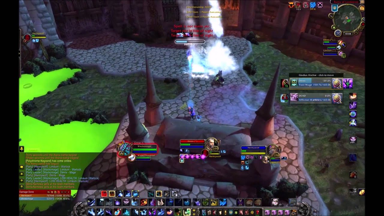 Frost Mage Feral Druid first 2v2 6.2