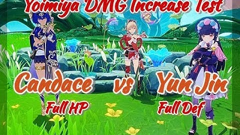 Yoimiya: Candace or Yun Jin? Both? Damage Increase Test!