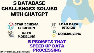 5 Database Challenges Solved with ChatGPT: 10X your productivity with 5 ChatGPT Prompts