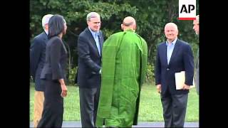 Afghanistan President arrives at Camp David