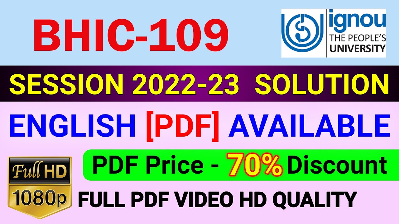 bhic 109 assignment 2022 23 english