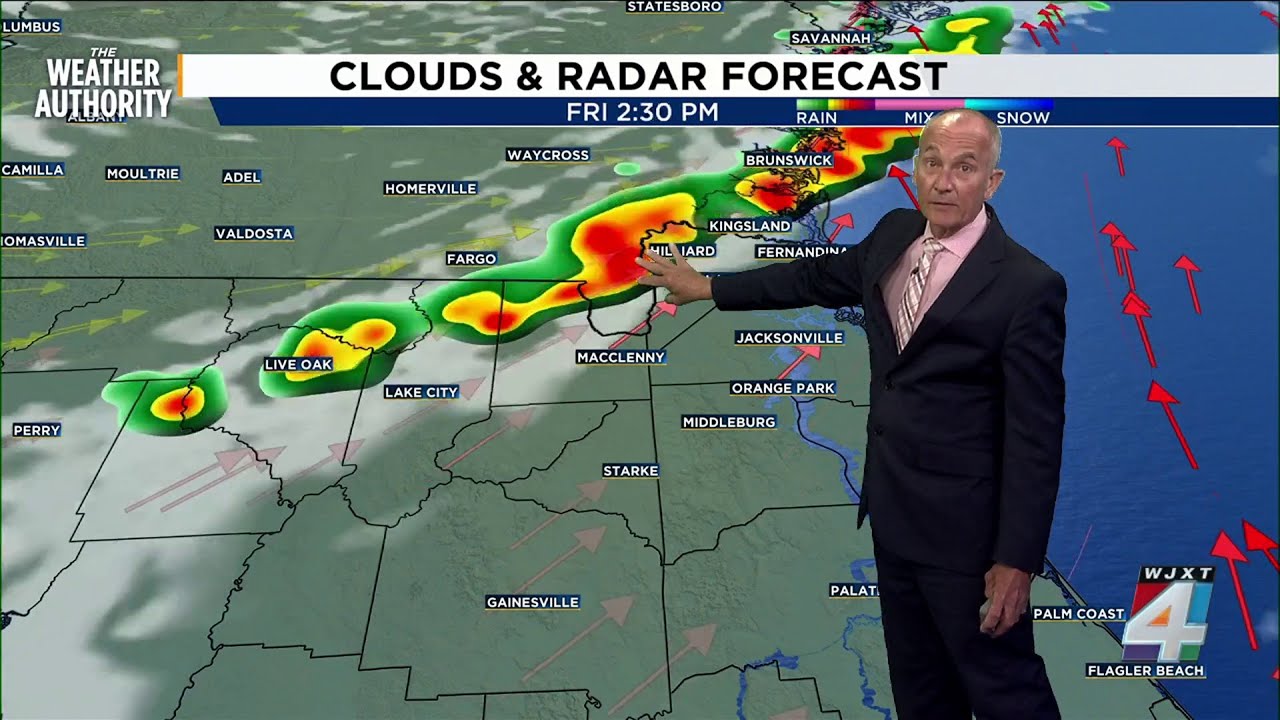 Partly cloudy with showers Thursday, rain chances increase Friday - YouTube