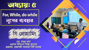 For, While & Do-While Loops Explained (Easy Tutorial for Beginners)|HSC ICT | খুব সহজে সি প্রোগ্রাম।