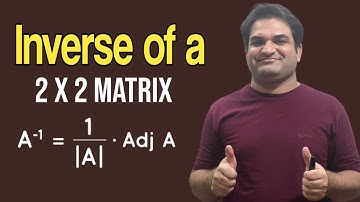 Inverse of a 2 by 2 Matrix  / Khurram Shehzad Mughal / Urdu / Hindi