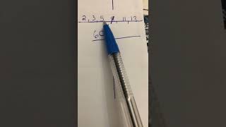 Ontbind 60 in die produk van priemfaktore #maths  #mathematics