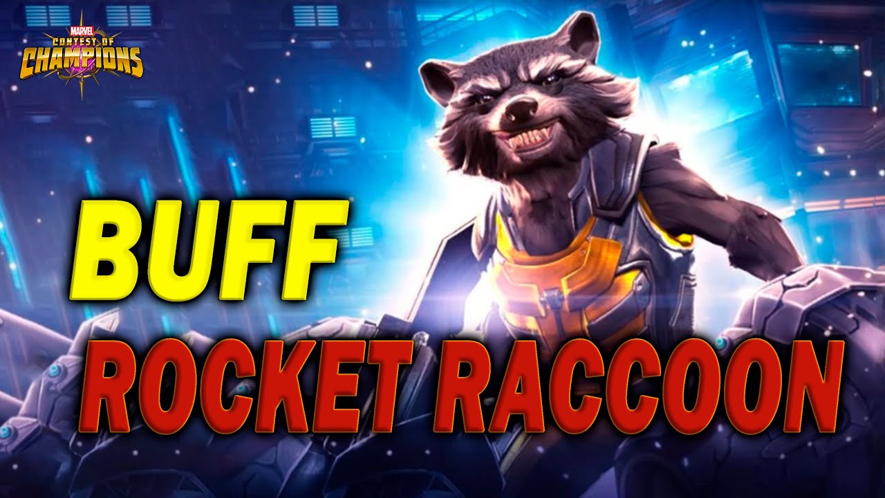 BUFF Rocket Raccoon Comparación Antes Y Después Del Buff | MCOC Vídeo ...