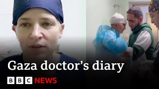 Doctor’s video diary shows reality inside Gaza hospital | BBC News