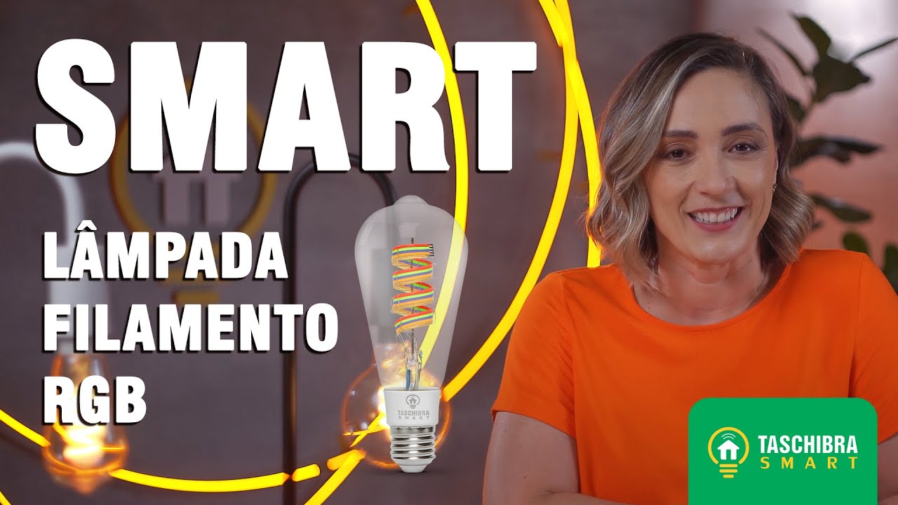 Smart Filamento Wi-fi LED Taschibra 6W G95 RGB -