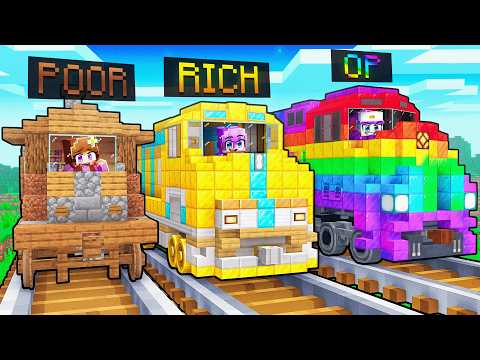 POOR vs OP Train Minecraft Challenge...