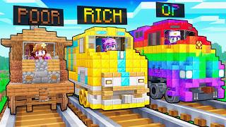 POOR vs OP Train Minecraft Challenge...