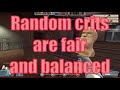 Random crits are fair and balanced