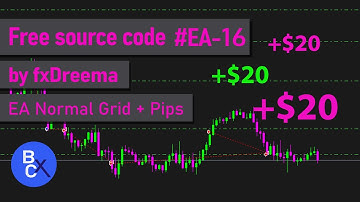 Forex EA Normal Grid Strategy + Distance Pips (High Winrate) - Free source code EA-16 by fxDreema
