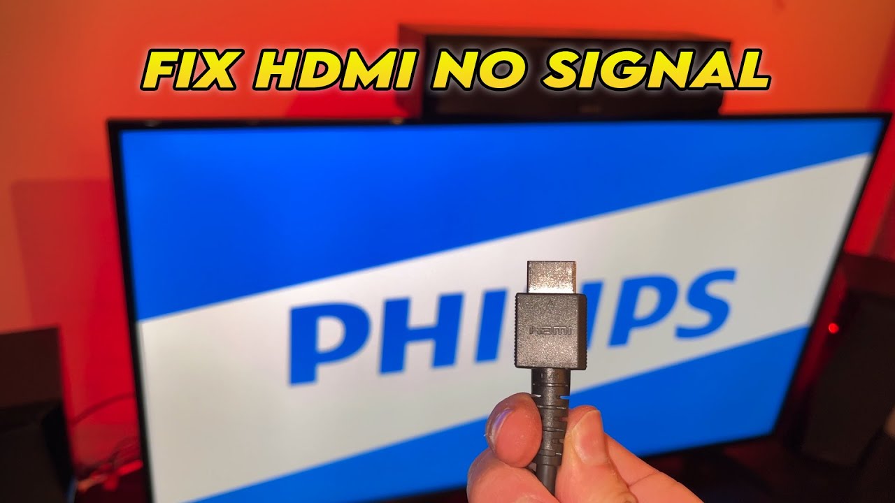 How Fix HDMI No Signal Error Philips - YouTube