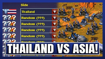 Thailand Conquers Asia! | Red Alert 2 | (7 vs 1 + Superweapons)