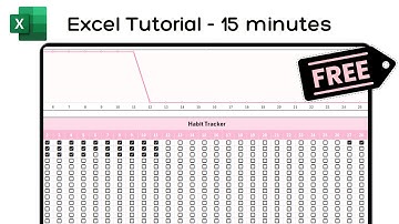 Create Awesome Habit Tracker 📈📊in Excel in 10 Minutes (+ Free Template)
