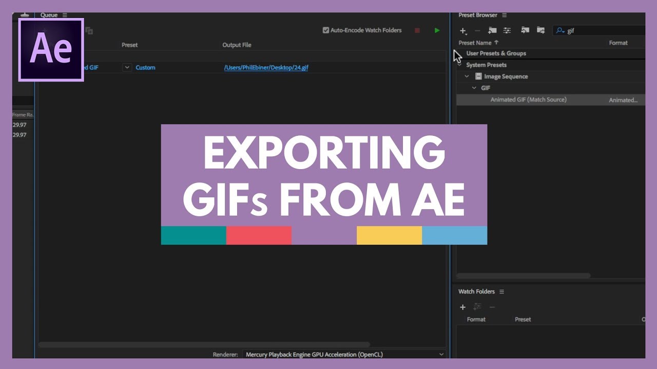 Exporting wallpapers as GIF / video